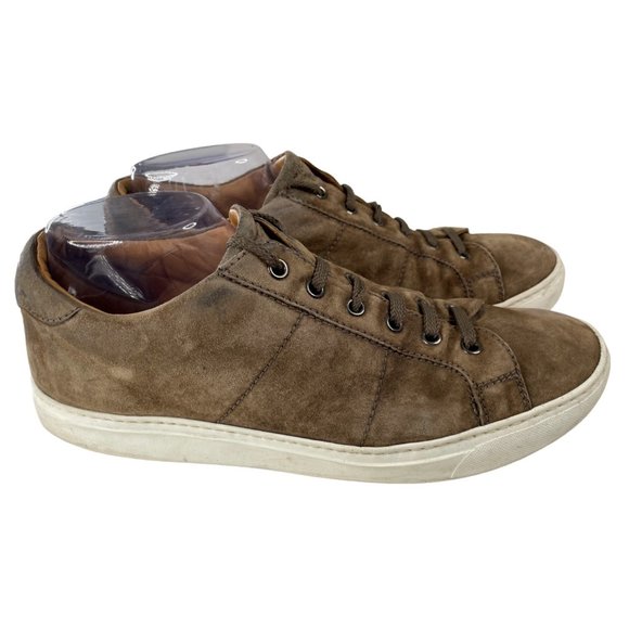 To Boot New York Men's Colton Brown Suede Handmade Sneakers Size 9.5M (311503) - Picture 1 of 7